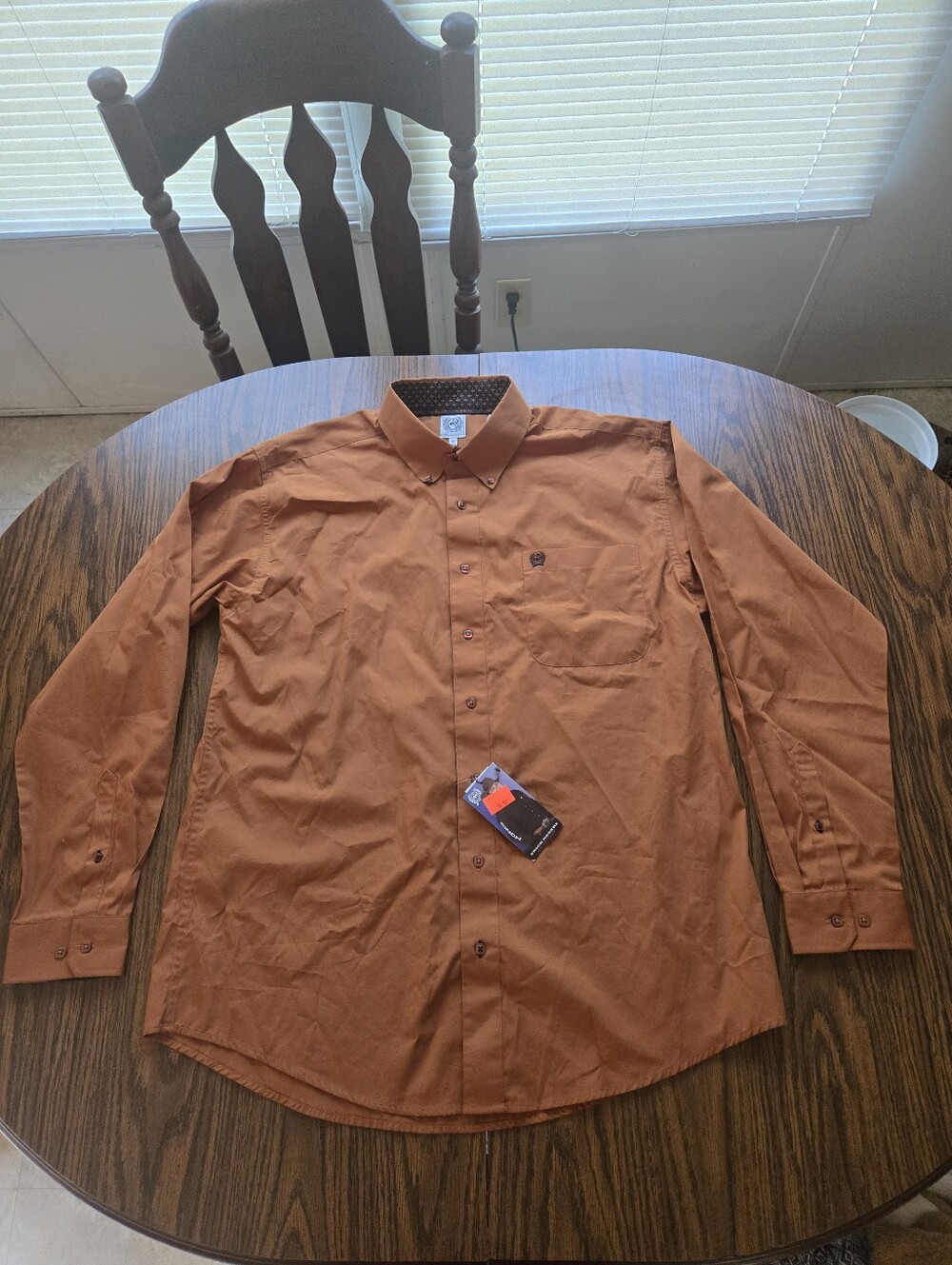 Cinch Long Sleeve Button Down Shirt. NWT